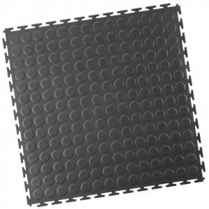 Industrievloer pvc kliktegel 7 mm antraciet